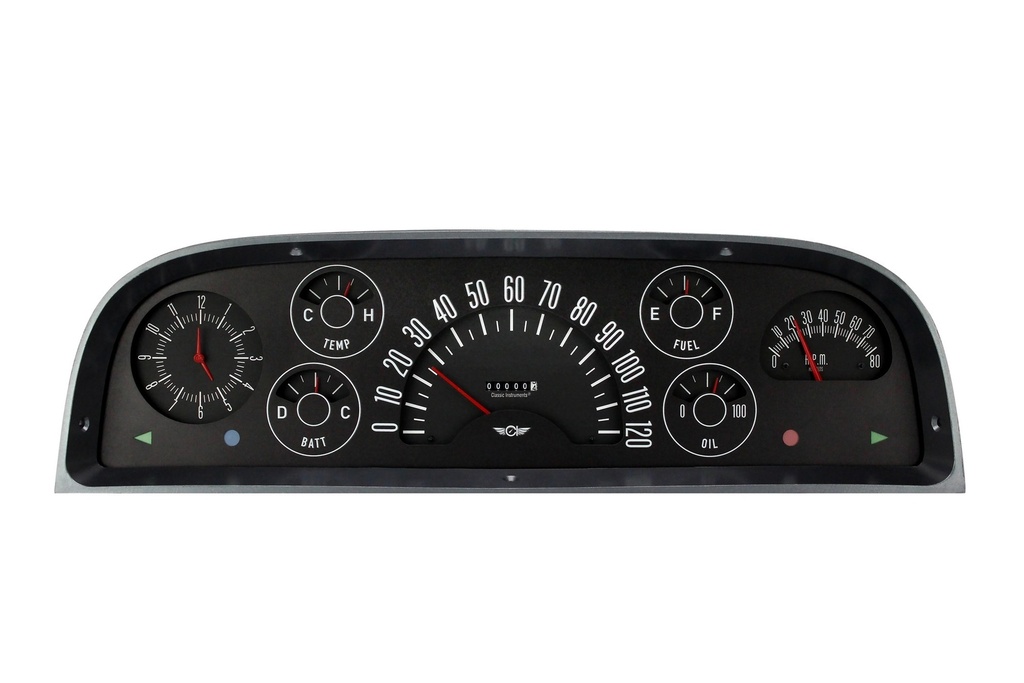 [CLACT60B] Classic Instruments - 60-63 Chevy Truck Gauge Set Black