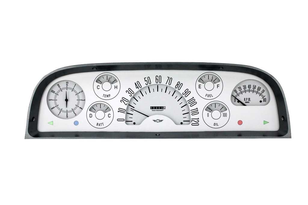 [CLACT60W] Classic Instruments - 60-63 Chevy Truck Gauge Set White