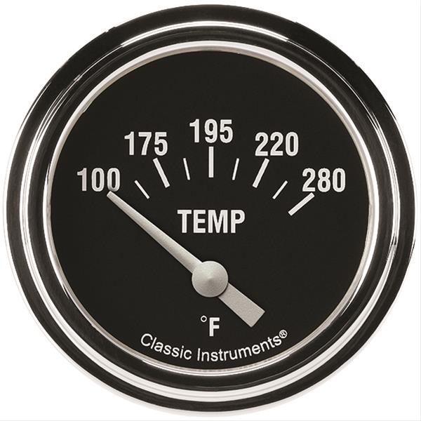 [CLAHR226SLF-04] Classic Instruments - Hot Rod Temperature Gauge 2-5/8 Short Sweep