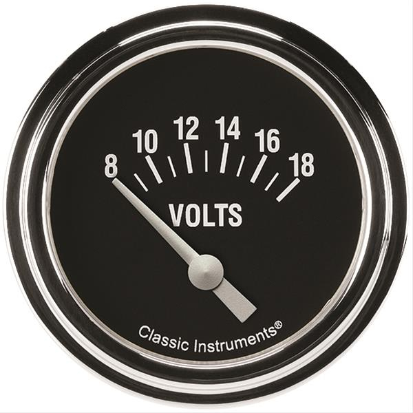 [CLAHR230SLF] Classic Instruments - Hot Rod Volt Gauge 2-5/8 Short Sweep