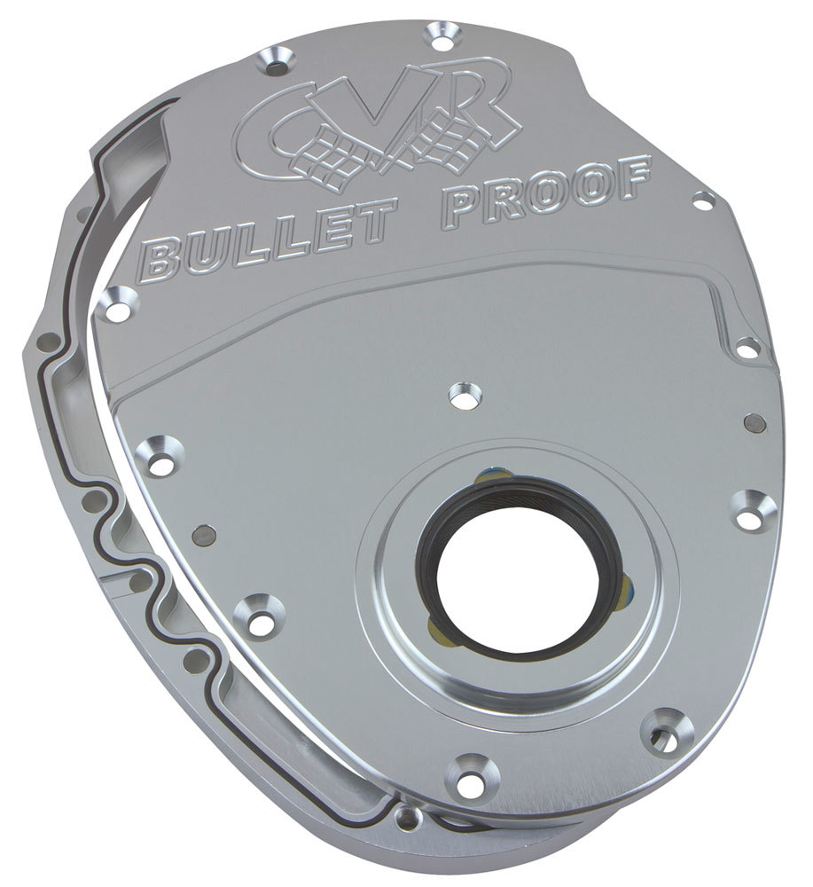 [CVRTC2350CL] Cvr Performance - Sbc Billet Timing Cover 2-Piece - Clear Anodized