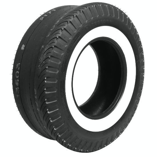 [COK623048] Coker Tire - 1000-15 Firestone Drag 2 1/4in White Wall Tire