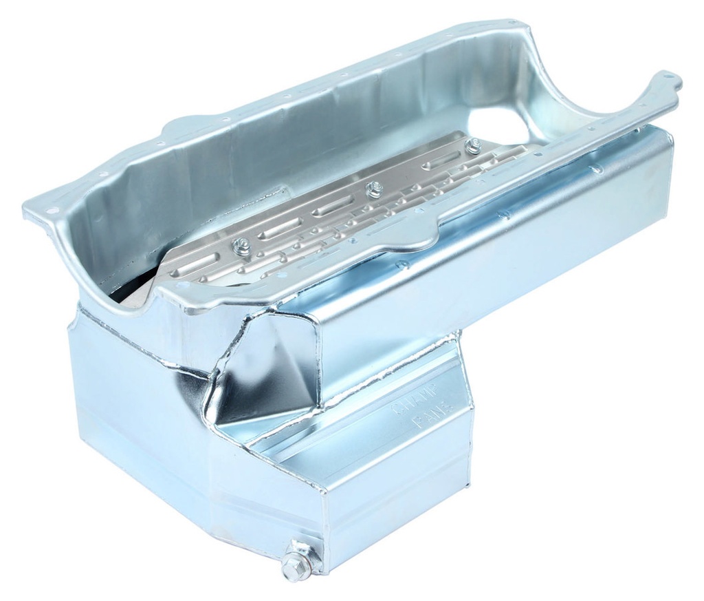 [CHACP80KO] Champ Pans - SBC C/T Oil Pan W/Wndg Tray & Kick Out