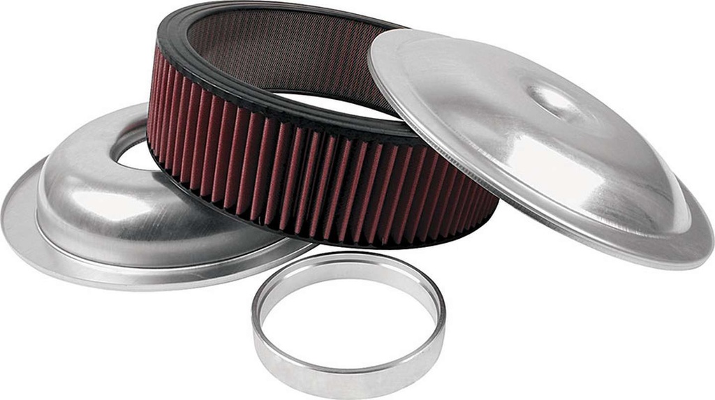 Allstar Performance - LW 14in A/C Kit Plain 4in Washable Element