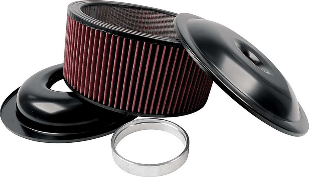 Allstar Performance - LW 14in A/C Kit Black 6in Washable Element