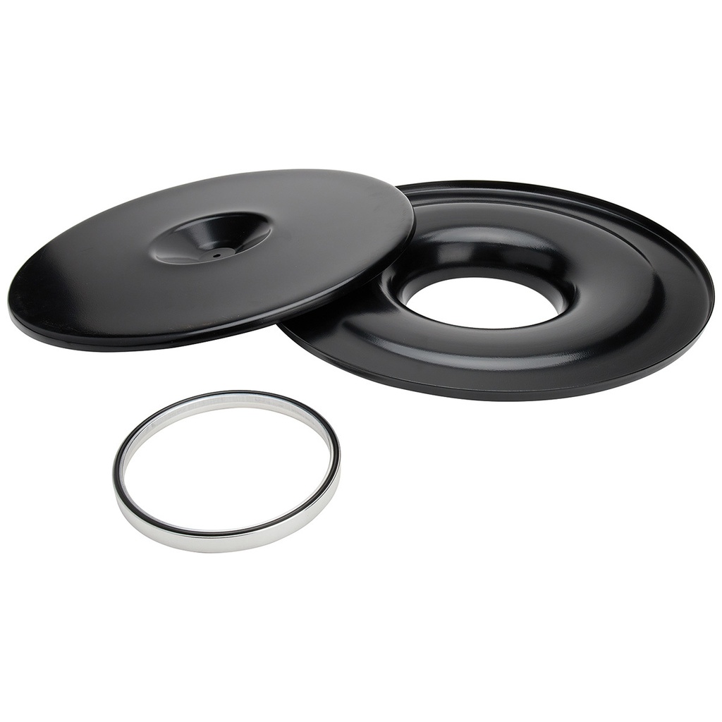 Allstar Performance - Flat 14in Air Cleaner Kit Black