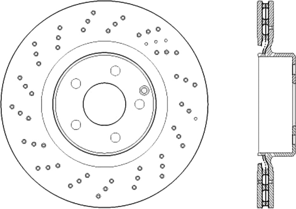 [CBP128.35120] Centric Brake Parts - Premium Oe Design Drille D Brake Rotor