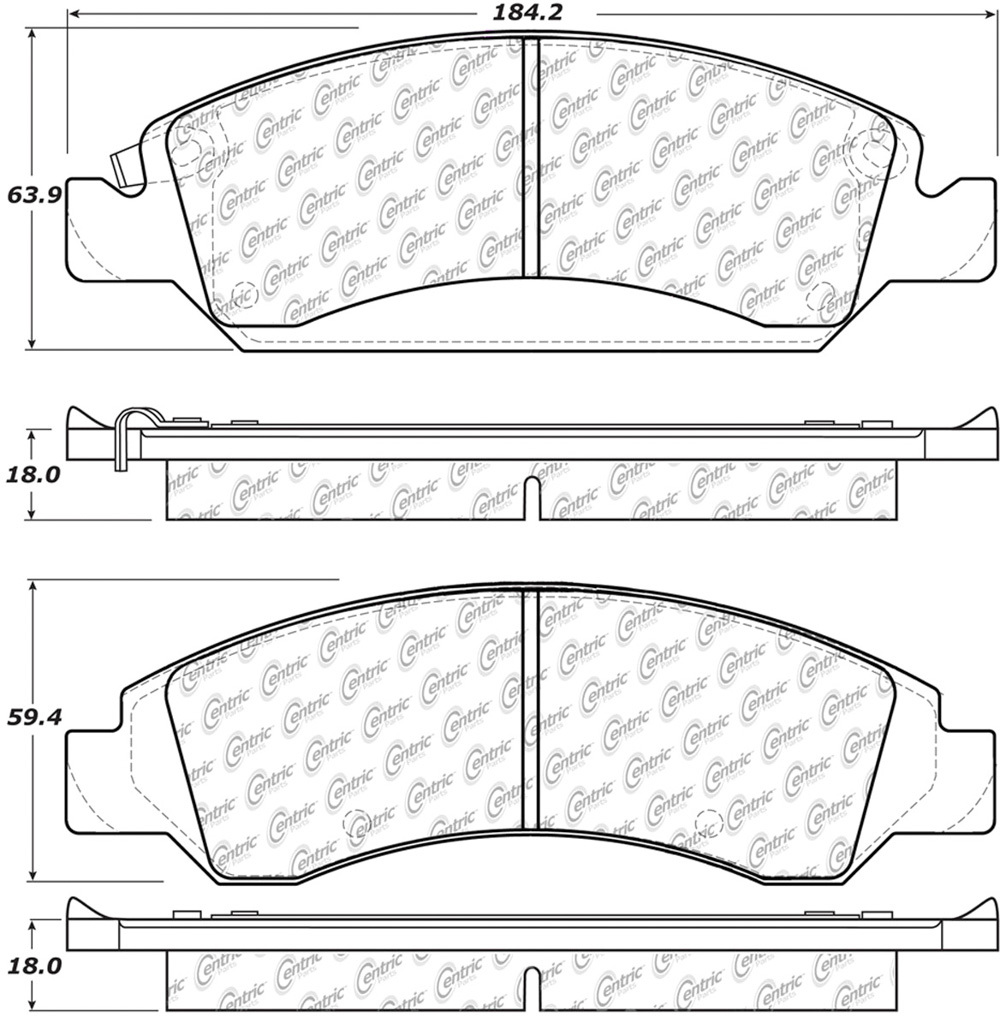 [CBP306.13630] Centric Brake Parts - Brk Pads W/Hrdwr