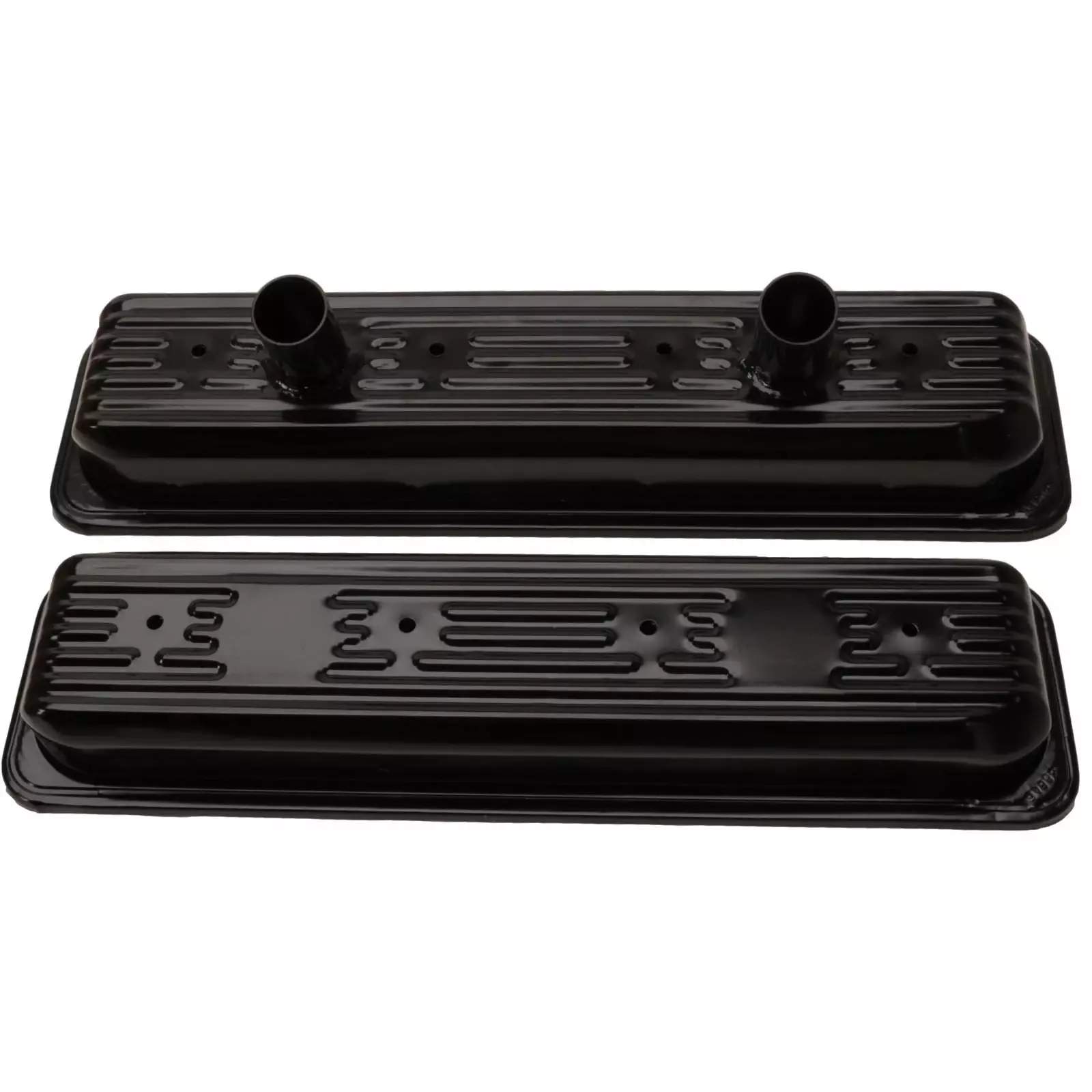 Chevrolet Performance - Valve Cover Kit SBC Circle Track Steel Black