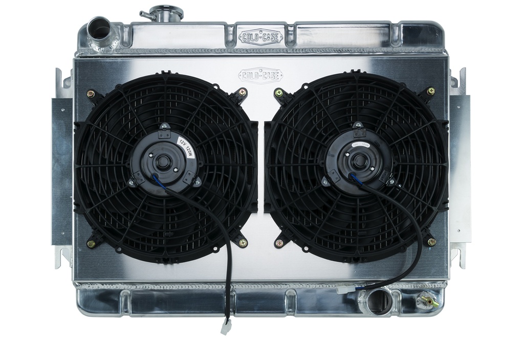 Cold Case Radiators - 66-67 Chevelle Radiator & Dual 12in Fan Kit MT