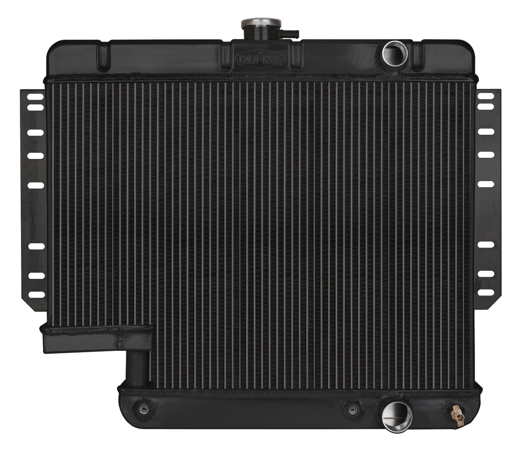 [CCRCHI565A-5B] Cold Case Radiators - 61-65 Impala Radiator W/500 Steering Box Black