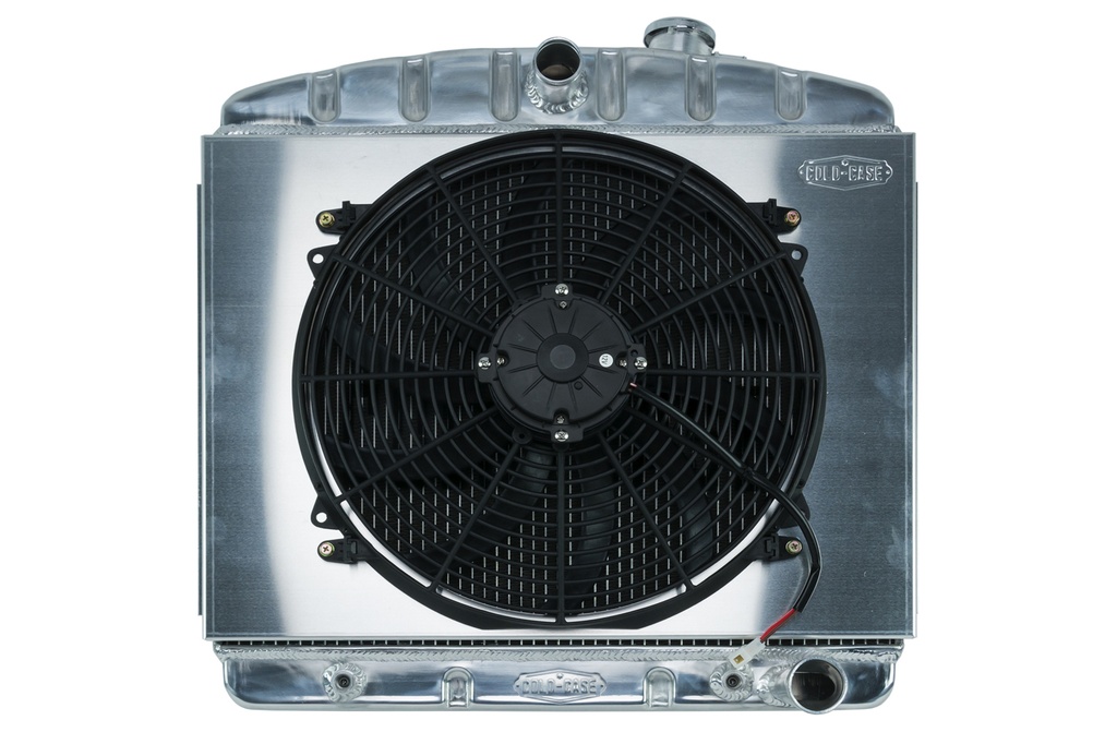 [CCRCHT563AK] Cold Case Radiators - 55-56 Tri-5 Chevy Radiator & 16in Fan Kit 6 Cyl