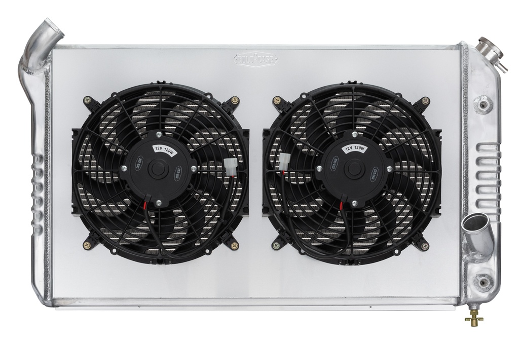 Cold Case Radiators - 69-72 Corvette Radiator W/ Dual 12in Fan Kit