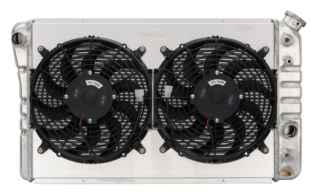 Cold Case Radiators - 84-90 Corvette Radiator W/ Dual 12in Fan Kit