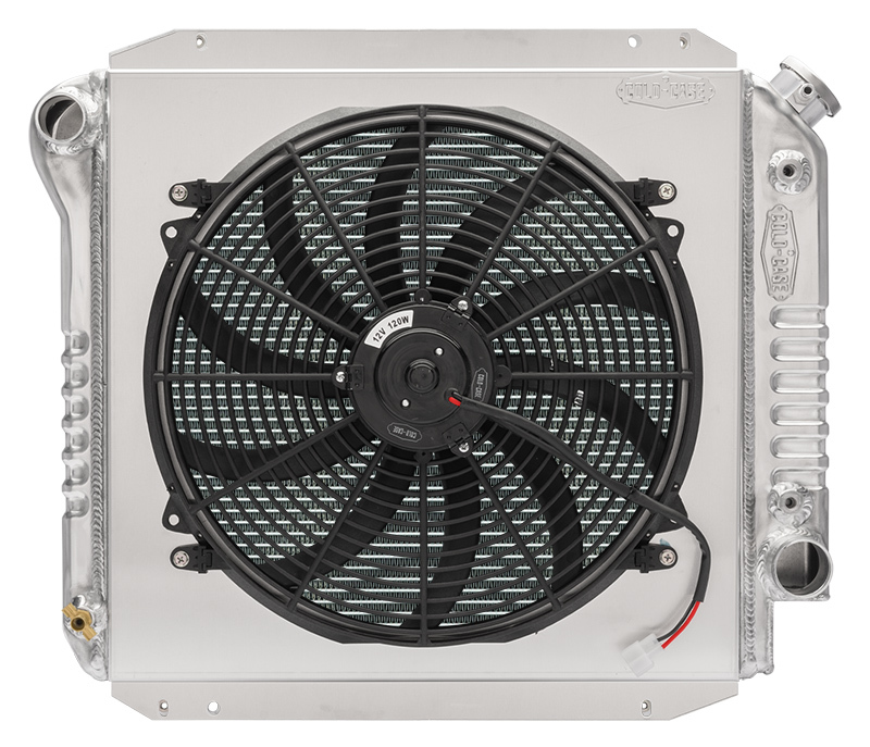 [CCRFOT574A-1K] Cold Case Radiators - 66-77 Bronco Radiator 1in Tubes 16in Fan