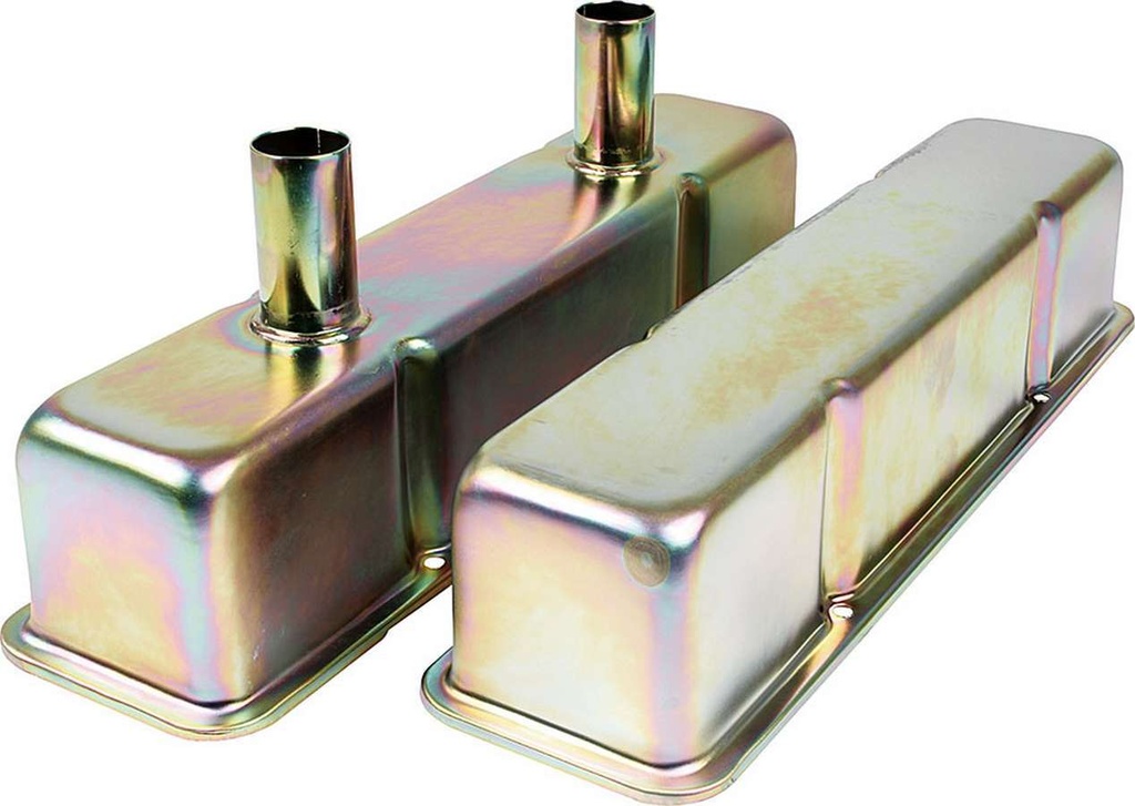 Allstar Performance - Valve Covers Sbc Steel Zinc W/Tubes