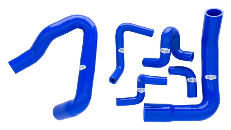 [CCRHFOR05B] Cold Case Radiators - 86-93 Mustang GT Hose Kit Blue