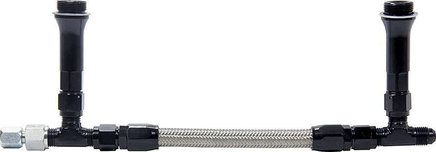 Allstar Performance - Fuel Line Kit 9-5/16in Std Holley -6AN Black