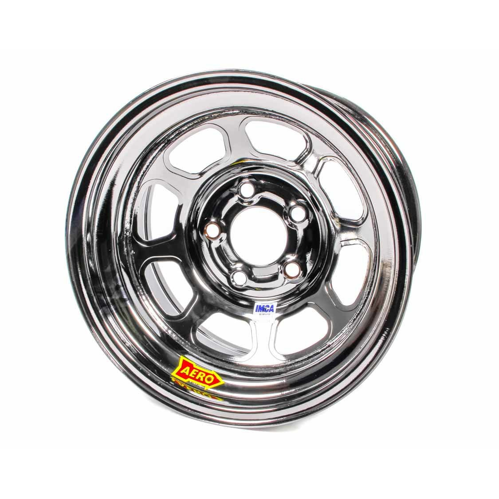 [ARW52-985030BLK] Aero Race Wheels - 15x8 3in 5.00 Black Chrome