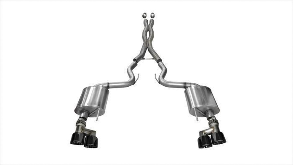 [COR14337BLK] Corsa Performance - Exhaust Cat-Back - 3.0in Dual Rear Exit