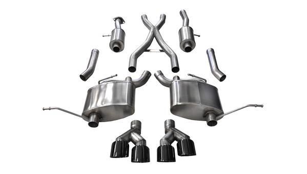 [COR14992BLK] Corsa Performance - Exhaust Cat-Back - 2.5in Dual Rear Exit