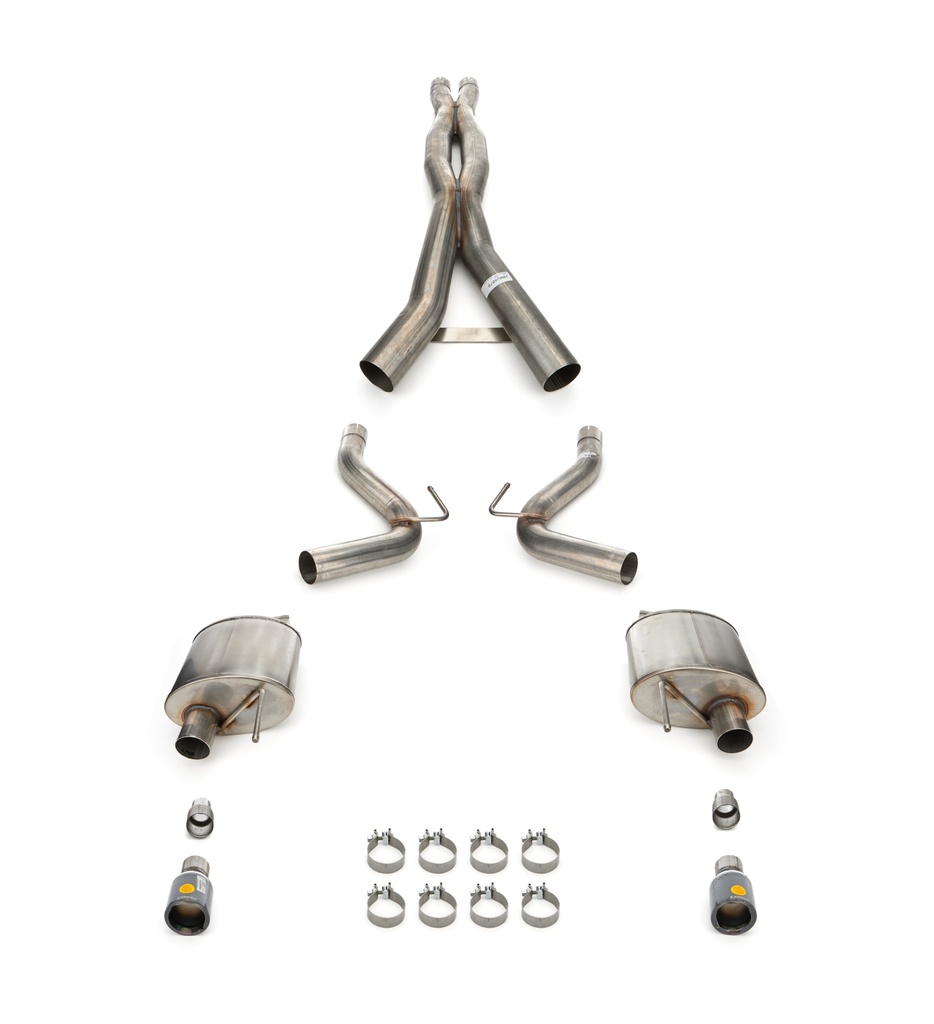 [COR21251BLK] Corsa Performance - 24- Mustang 5.0L Cat Back Exhaust