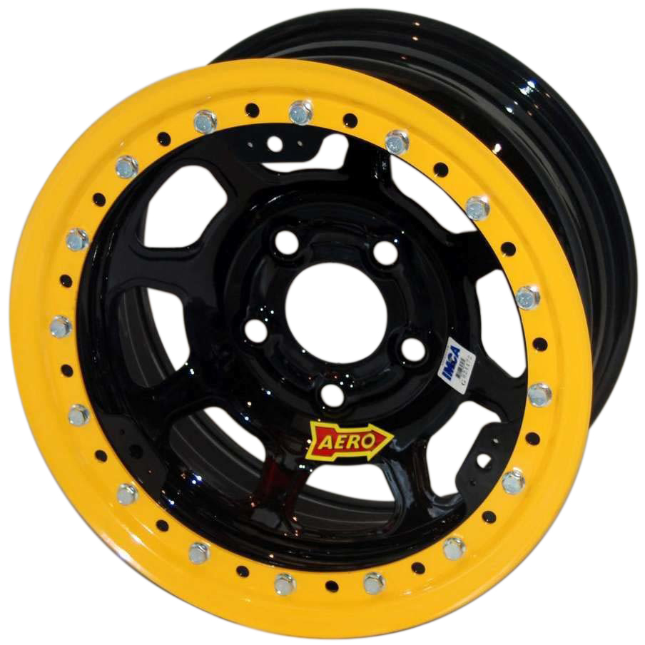 [ARW53-104740] Aero Race Wheels - 15x10 4in 4.75 Black Beadlock