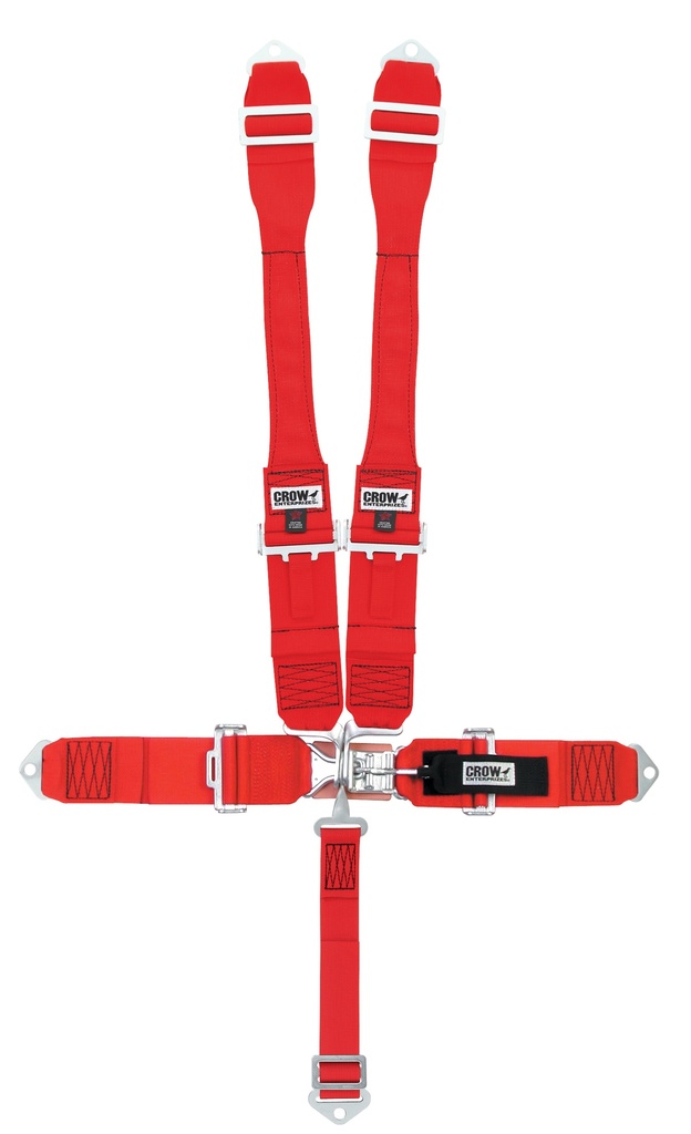 [CRW11002DB] Crow Safety Gear - 5-Way L&L 52in Lap Belt Pull-down Indiv DB Har