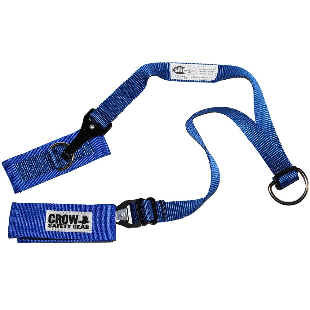 [CRW11573A2] Crow Safety Gear - Arm Restraints Jr Blue V-Strap