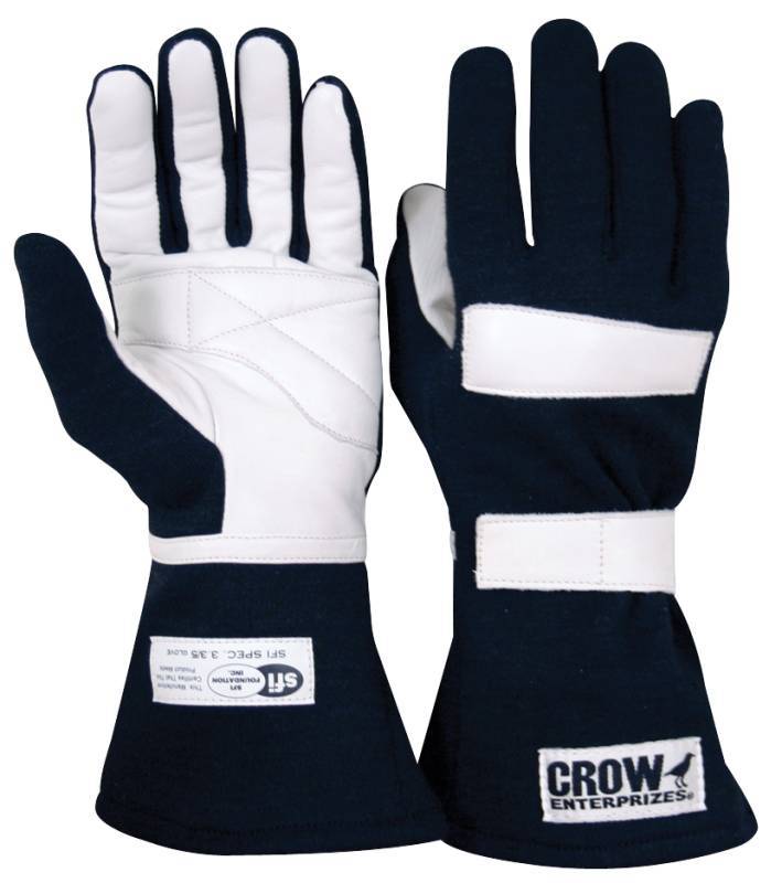 [CRW11674] Crow Safety Gear - Junior Driving Gloves Black Medium SFI-3.3/5