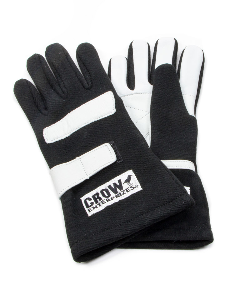 [CRW11714] Crow Safety Gear - Gloves Medium Black Nomex 2-Layer Standard