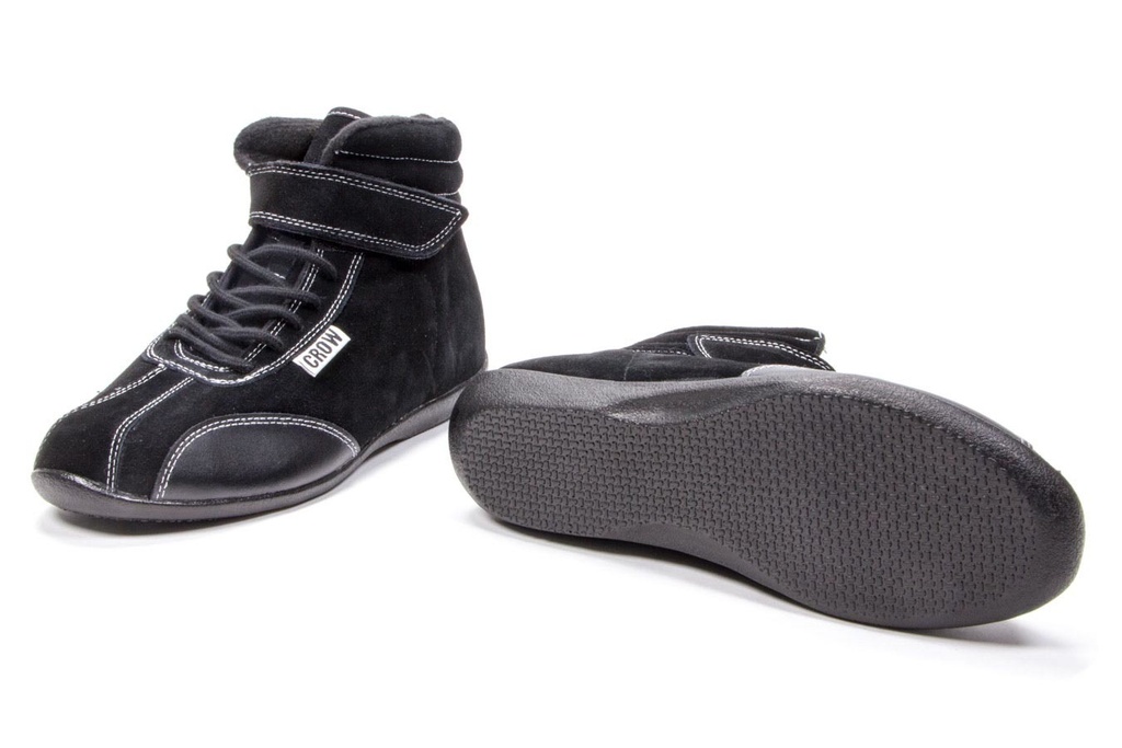 [CRW22400BK] Crow Safety Gear - Shoe Mid Top Black Size 4