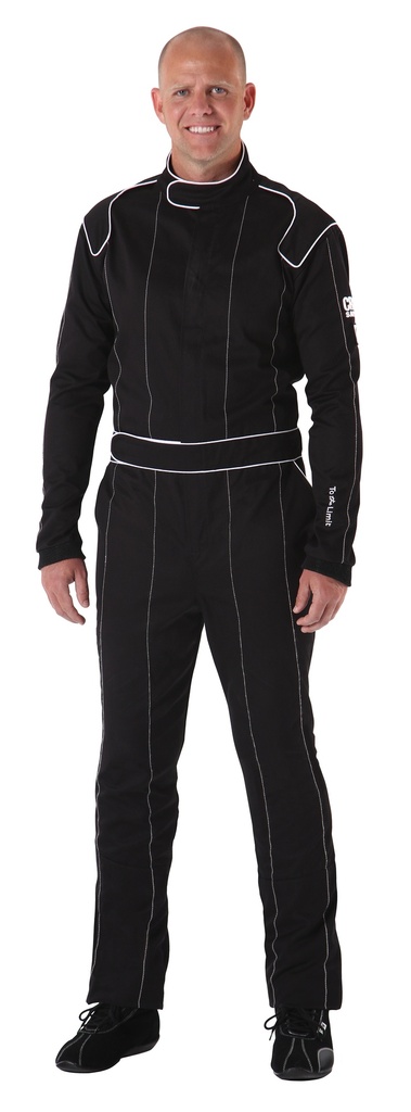 [CRW23004] Crow Safety Gear - Proban Suit Small Black SFI-3.2A/1 Style Legacy