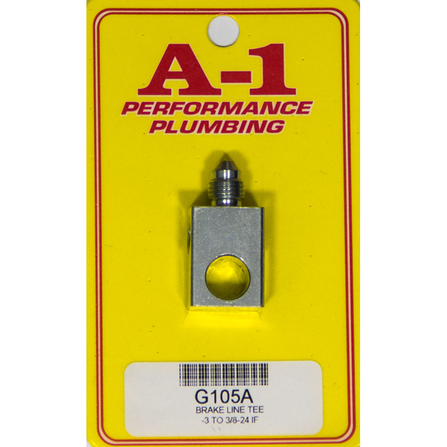 A-1 Products - Brake Line Tee Adapter #3 to 3/8-24