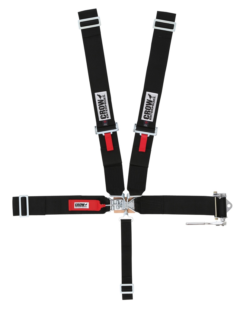 [CRW40054] Crow Safety Gear - Seat Belts Ratchet On Left 3in Belts All Wrap
