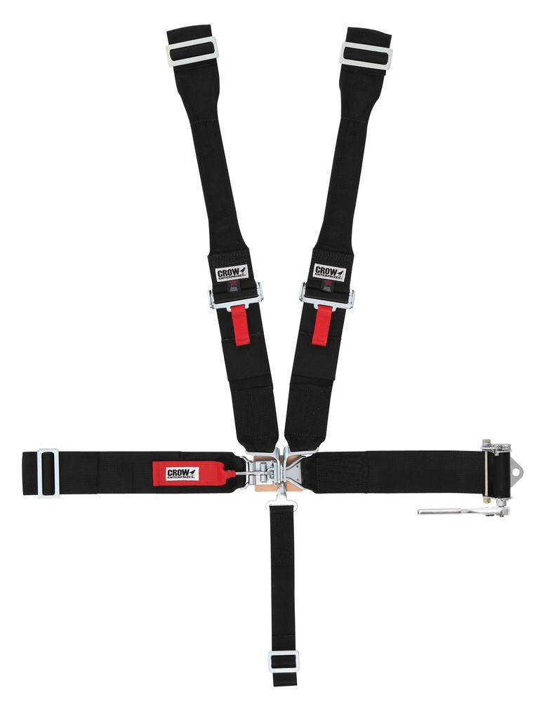 [CRW40064B] Crow Safety Gear - 3In Ratchet Sprint Car 5-Way Restraint