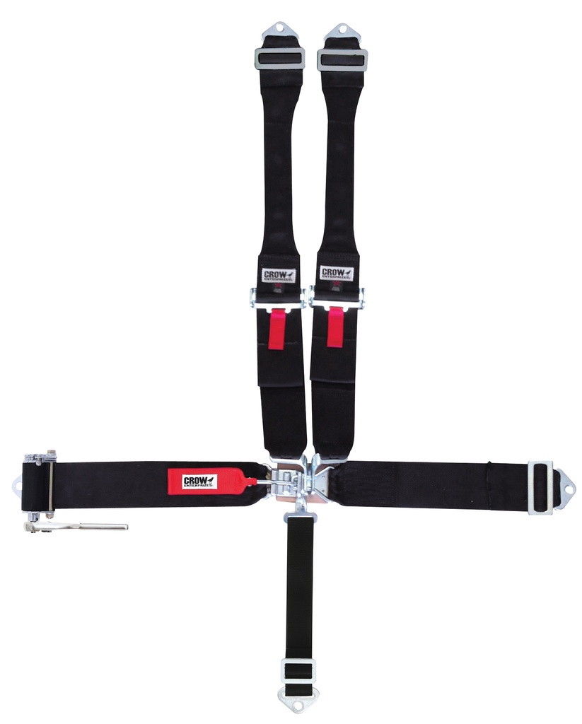 [CRW40074R] Crow Safety Gear - Seat Belts Ratchet Style On Right 3in 5 Point