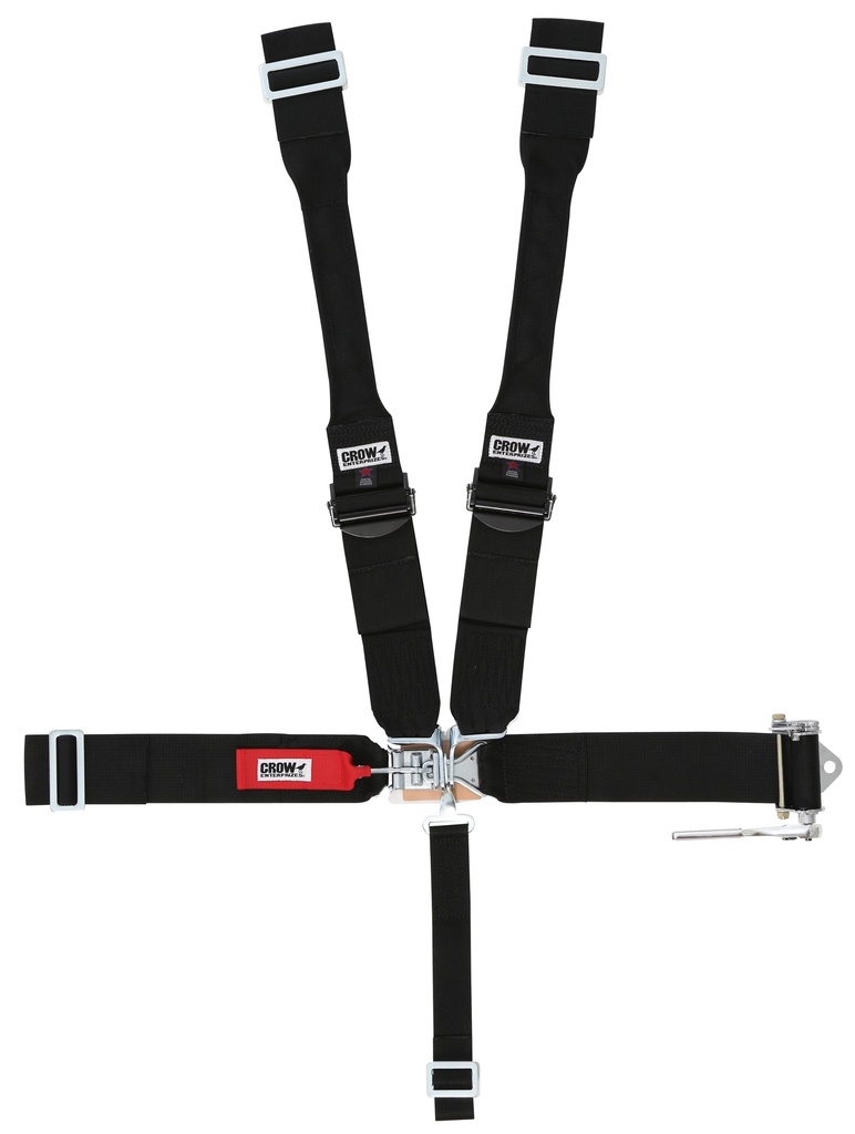 [CRW40084PRB] Crow Safety Gear - Seat Belts 5 Point With Ratchet Left Side 5-Way