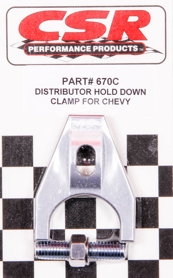 [CSI670C] Csr Performance - Chevy Distributor Hold Down Clamp - Clear