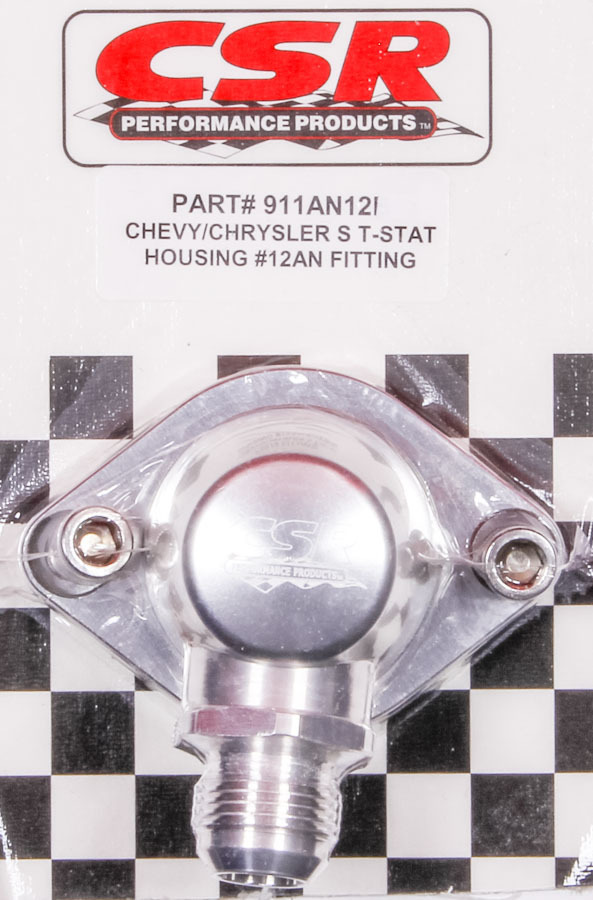 [CSI911AN12C] CSR Performance - Chevy Swivel Thermostat Housing - Clear