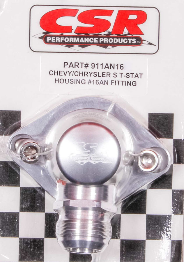 [CSI911AN16C] Csr Performance - Chevy Swivel Thermostat Housing - Clear