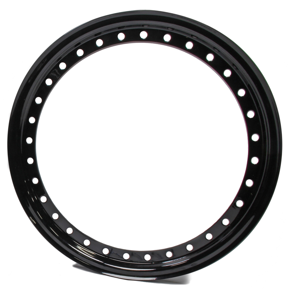 Aero Race Wheels - 15in Outer Bead Lock Ring Black