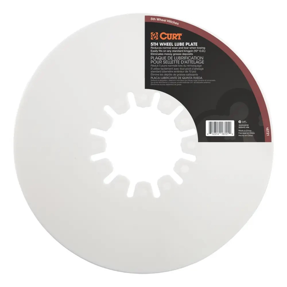 [CUR16721] Curt Manufacturing - 10in 5th Wheel Lube Plate