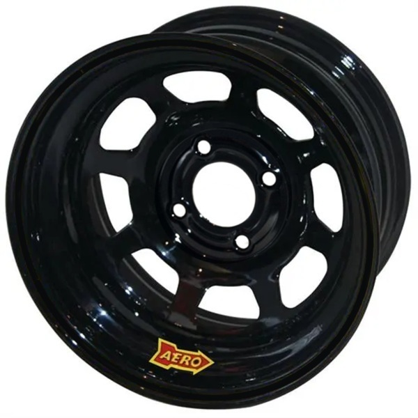 [ARW55-174220] Aero Race Wheels - Wheel 15x7 4x4.25 1in BS Black