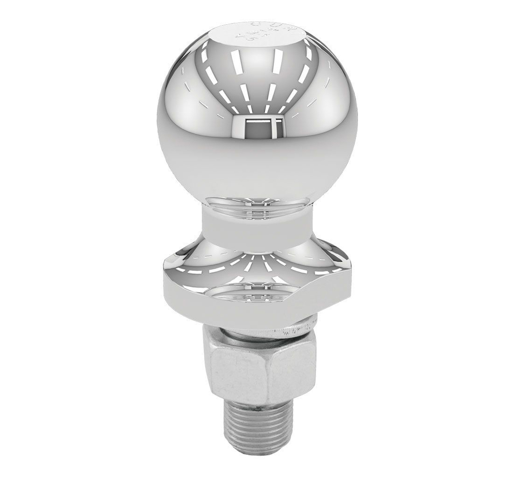 [CUR40064] Curt Manufacturing - 2in Hitch Ball 3/4in x 1-3/4in Shank Chrome