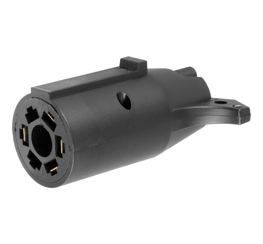 [CUR57241] Curt Manufacturing - 7 Way Round To 4 Way Flat Connector