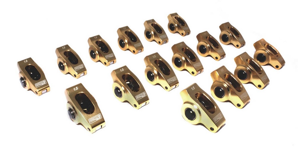 [COM19001-16] Comp Cams - SBC Ultra Gold R/A's - 1.5 Ratio 3/8 Stud