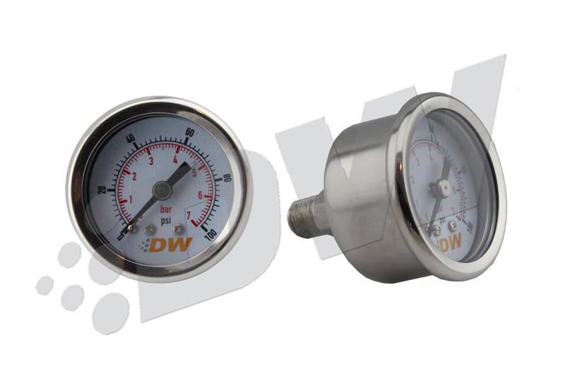 [DWK6-01-G] Deatschwerks - Fuel Pressure Gauge 0-100 Psi 1.5in Dia.