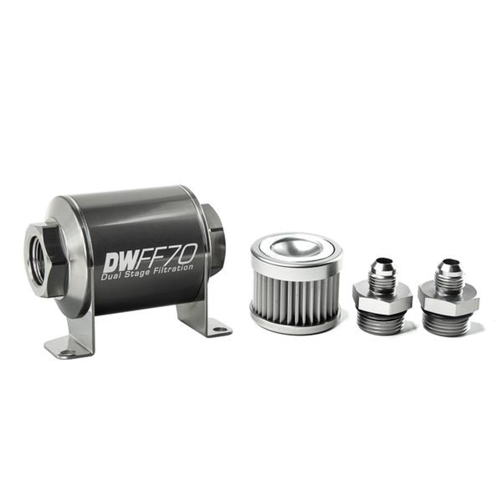 [DWK8-03-070-010K-6] Deatschwerks - In-Line Fuel Filter Kit 6an 10-Micron