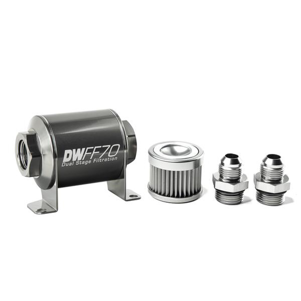 [DWK8-03-070-010K-8] Deatschwerks - In-Line Fuel Filter Kit 8an 10-Micron